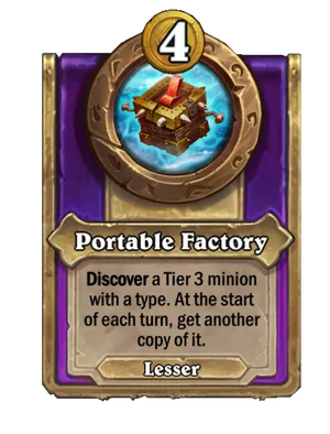 Portable Factory card