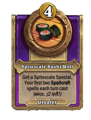 Spitescale Sushi Roll card