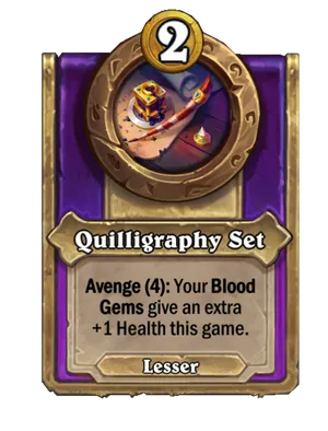 Quilligraphy Set card