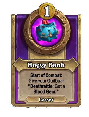 Hoggy Bank card