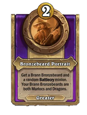Bronzebeard Portrait card