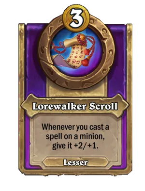 Lorewalker Scroll card
