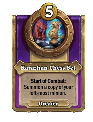 Karazhan Chess Set card