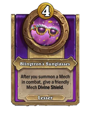 Blingtron's Sunglasses card