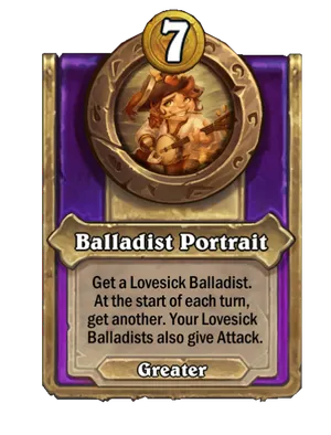 Balladist Portrait card