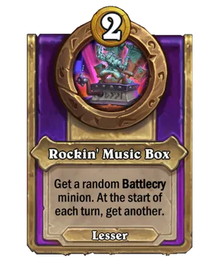 Rockin' Music Box card