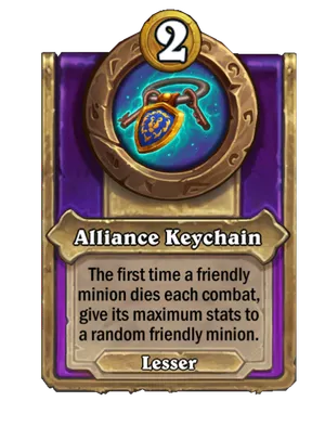 Alliance Keychain card