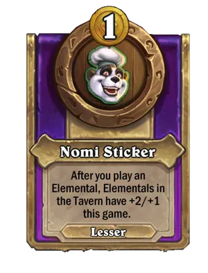 Nomi Sticker card