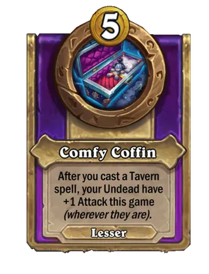 Comfy Coffin card