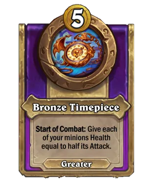 Bronze Timepiece card
