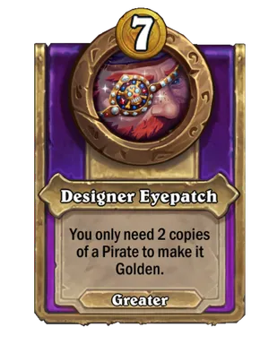 Designer Eyepatch card