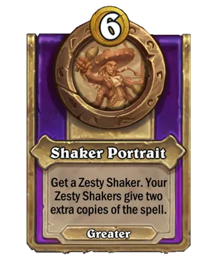 Shaker Portrait card