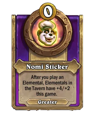 Nomi Sticker card