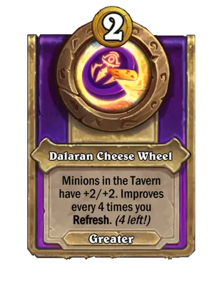 Dalaran Cheese Wheel card