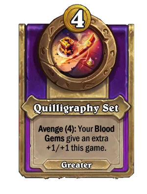 Quilligraphy Set card