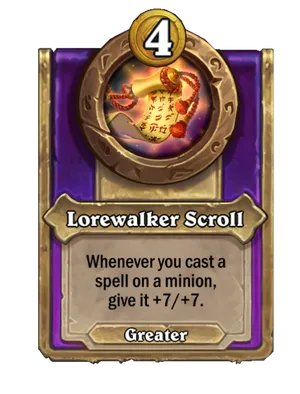 Lorewalker Scroll card