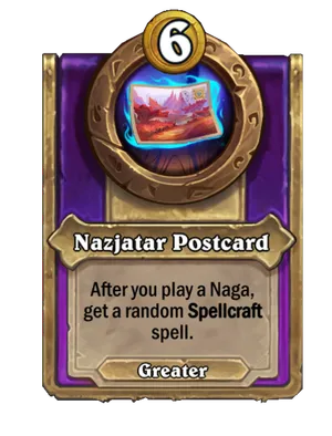 Nazjatar Postcard card
