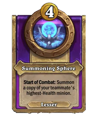 Summoning Sphere card