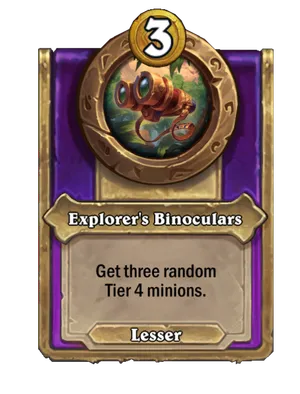 Explorer's Binoculars card