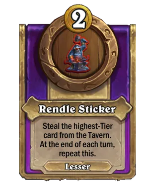 Rendle Sticker card