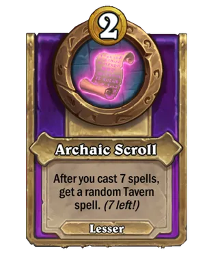 Archaic Scroll card