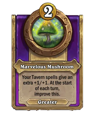Marvelous Mushroom card