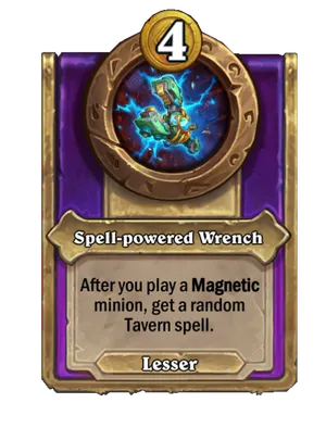 Spell-powered Wrench card