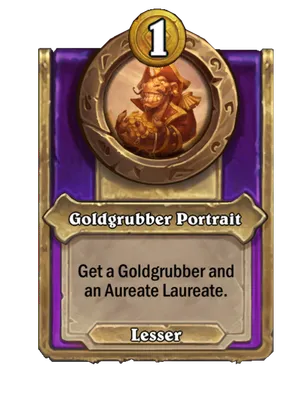 Goldgrubber Portrait card