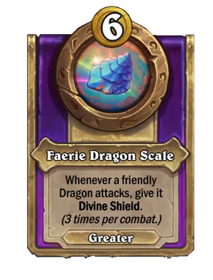Faerie Dragon Scale card