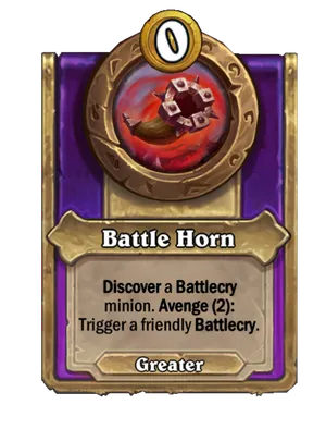 Battle Horn card