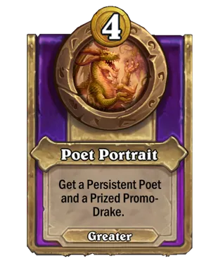 Poet Portrait card