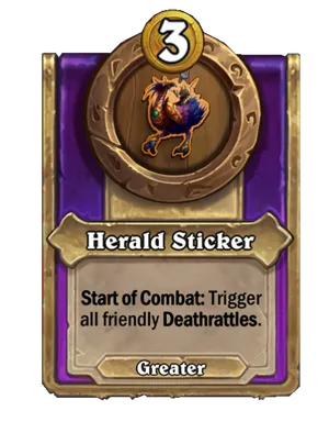 Herald Sticker card
