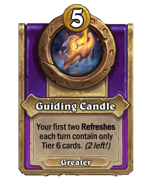 Guiding Candle card