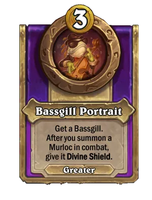 Bassgill Portrait card