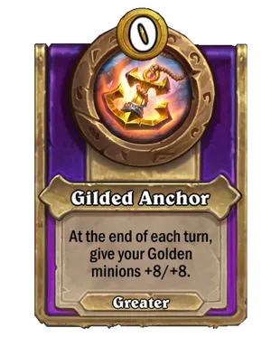 Gilded Anchor card
