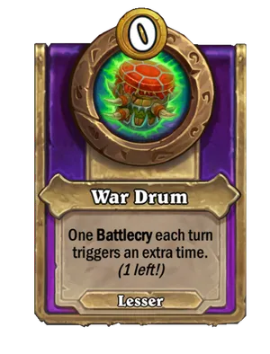 War Drum card