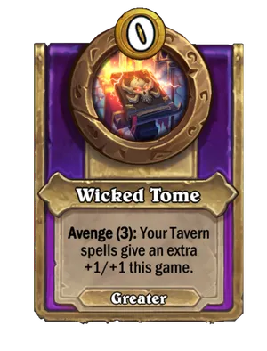 Wicked Tome card