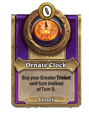 Ornate Clock card
