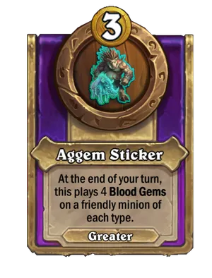Aggem Sticker card