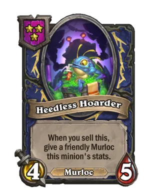 Heedless Hoarder card render