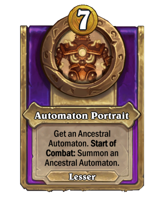 Automaton Portrait — Trinket — Hearthstone Battlegrounds card