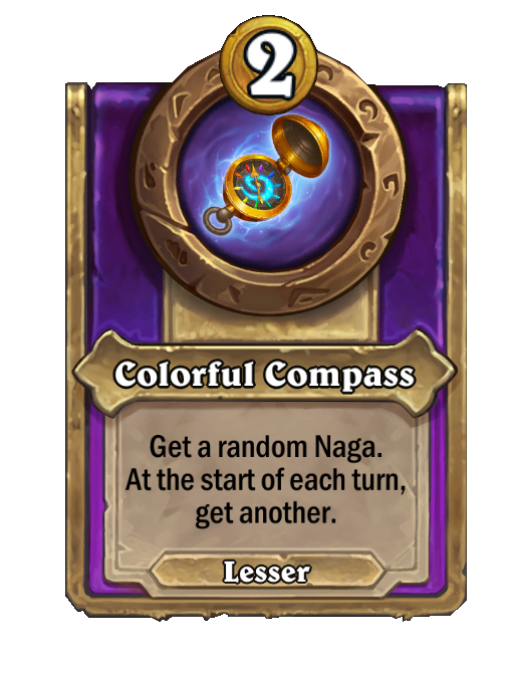 Colorful Compass — Trinket — Start of Turn — Hearthstone Battlegrounds card