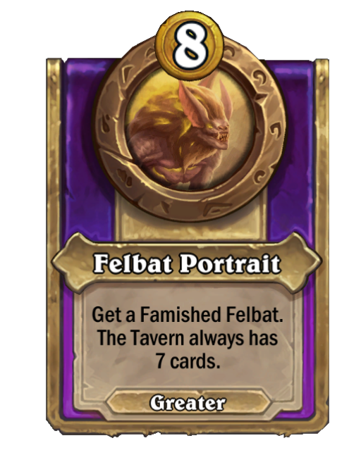 Felbat Portrait — Trinket — Aura — Hearthstone Battlegrounds card