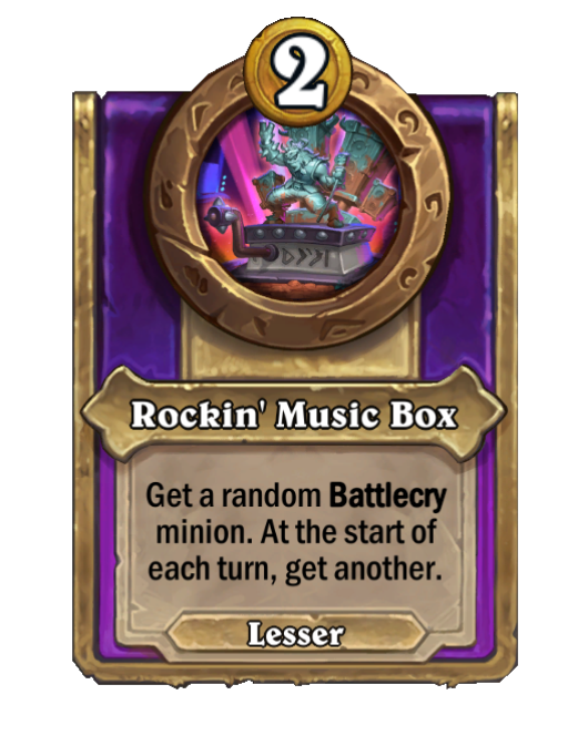 Rockin' Music Box — Trinket — Hearthstone Battlegrounds card