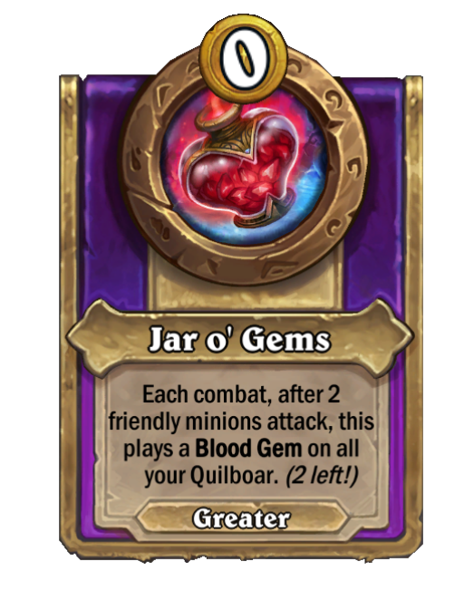 Jar o' Gems — Trinket — Hearthstone Battlegrounds card