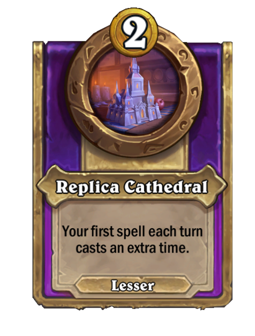 Replica Cathedral — Trinket — Hearthstone Battlegrounds card