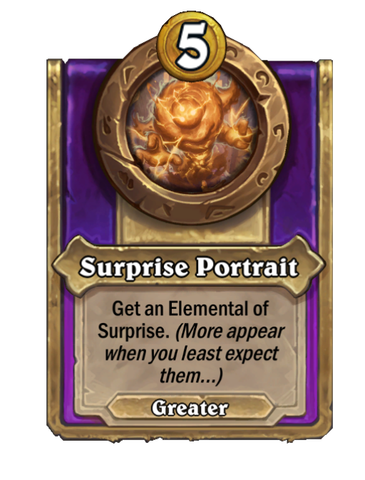 Surprise Portrait — Trinket — Hearthstone Battlegrounds card