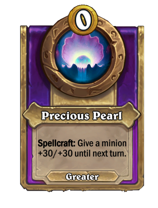 Precious Pearl — Trinket — Spellcraft — Hearthstone Battlegrounds card