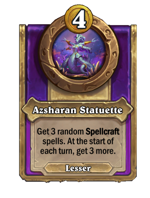 Azsharan Statuette — Trinket — Hearthstone Battlegrounds card