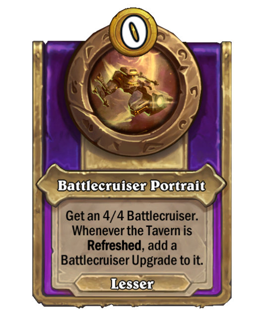 Battlecruiser Portrait — Trinket — Hearthstone Battlegrounds card